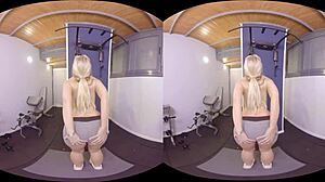 Athletic fitness session turns into intense sex encounter