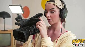 Fake Hostel - News Reporters Get Dirty on Camera!