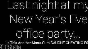 Caught cheating with morning handjob on New Year's.