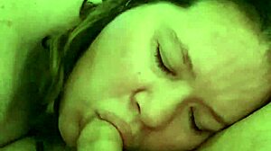 Slutslave1975 enjoys sucking cock in retro style