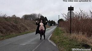 Fat amateur flasher emmas public exhibitionism and voyeur bbw babe outdoors nude