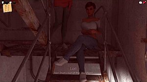 In my pleasure 37, the redhead shows her big tits.