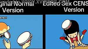 Side of the difference of rhythm heaven fever original normal version vs sex censored version