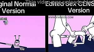 Side of the difference of rhythm heaven fever original normal version vs sex censored version