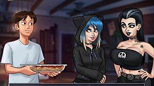 What happens in Summertime Saga episode 163 with anime hentai?