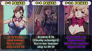 d va s edging game ~ overwatch femdom