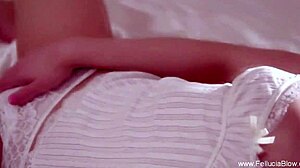 The stunning redhead gave an artistic blowjob, swallowing cum sensually