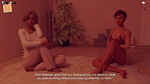 In my pleasure 37, the redhead shows her big tits.