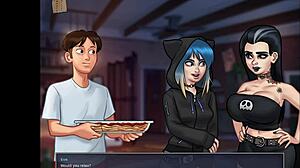 What happens in Summertime Saga episode 163 with anime hentai?