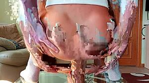 gay teen experiences painful dildo session