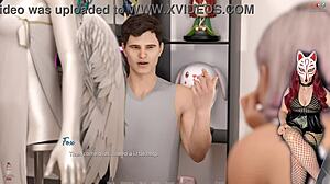 Beautiful 18yo teen cosplayer shines in upskirt hentai ep 11