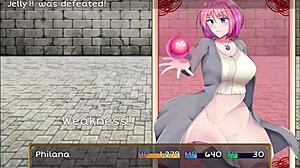 Exploring witch's castle with suspicious men in anime