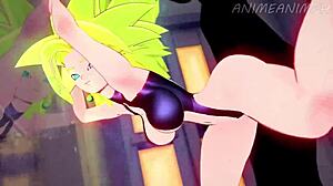 POV Lesbian Tries Monster Dick for First Time in Khalifa Dragon Ball Hentai