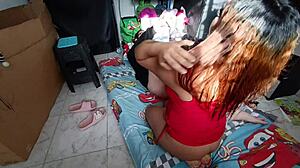 Big Natural Tits Meet Monster Cock in Close-Up