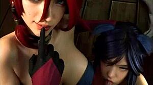 i love miss fortune and ahri in uncensored hentai cosplay