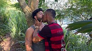 i took my hot black friend to the trail for hardcore gay sex with big cocks