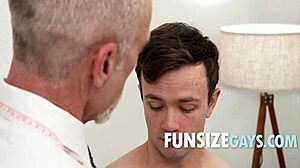 twink attracted to his dilf tailor for anal fun