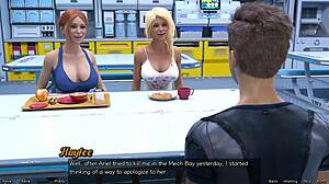 stranded in space 38 with a public handjob scene