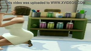 Brunette teen sucking teach cock at lunch time