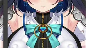 Aroused By Anime Woman's Huge Tits And Monster Cock