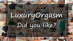 Hot hottie with huge tits masturbates her little 18+ pussy in front of the camera - luxury orgasm