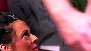 Unusual Model Faces Extreme Bukkake, Gulping All Cum In Pov Blowbang