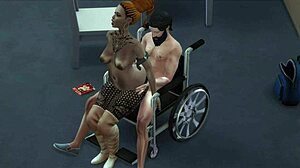 Tattooed Girl and Invalid Share Intimate Moments
