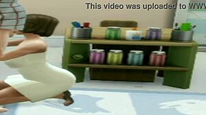 Brunette teen sucking teach cock at lunch time