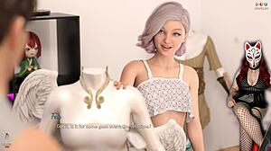 Beautiful 18yo teen cosplayer shines in upskirt hentai ep 11