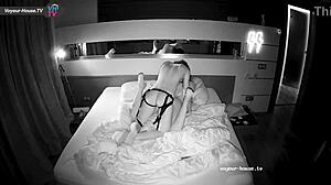 lesbian couple enjoys intimate play with strapon and fingering