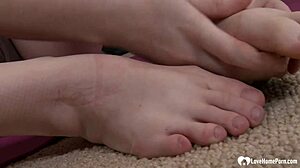 Amazing Brunette Shows Her Tits And Fingers Herself