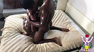 melanin is gold with vickie starxxx riding big black cock