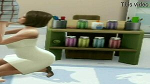 Brunette teen sucking teach cock at lunch time