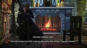 The lady's secret revealed in naughty 3d hentai game 😏