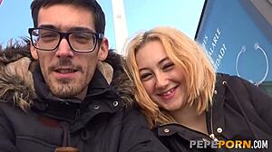 Exhibitionist Couple Flashes In The Mall