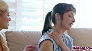 Lexi luna and serene siren get erotic massage then lesbian sex