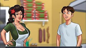 What happens in Summertime Saga episode 163 with anime hentai?