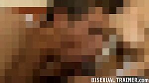 i have a big black cock surprise for you in this bisexual bdsm scene with toys