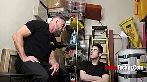 handsome 40yo hunk security man fucks twink suspect in lockup harrison todd greg dixxon