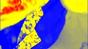 in this homemade pov, the fat girl gives a sloppy interracial blowjob and handjob leading to cumshot