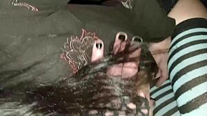 Crossdresser hooks up with small 18+ woman in wild nature setting for curvy action