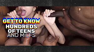 Gangbangcreampie - inked & hot lydia black gets spitroasted good in gangbang