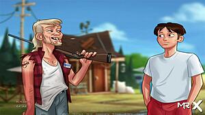 summertime saga e2 36: barn shaking with uncensored big ass action