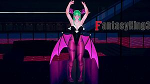 Morrigan Table Dance Halloween Special On Sheer Fantasyking3