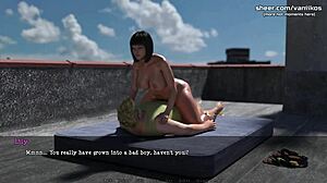 Lily Of The Valley Cheats With Fat Boy Neighbor In 3D NTR Game Part 24