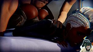 Stram fisse Gemma og tyk røv Storm bliver kneppet hårdt!