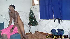 Helping friend climb tree turns into porn with cum inside