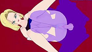 android 18 and videl going hard in dragon ball hentai! 🔥💦