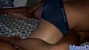 She was left alone with the furniture guy! He entered her thick rod deeply in gay couple fun.