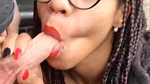 Tampon inserting followed by gargling pee on the side of the road